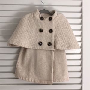 Oatmeal Cape jacket 2T